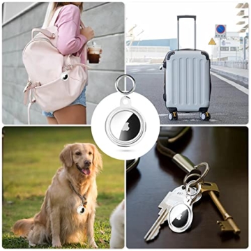 Waterproof AirTag Keychain Holder Case for Pets & Travel