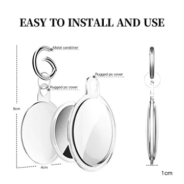 Waterproof AirTag Keychain Holder Case for Pets & Travel