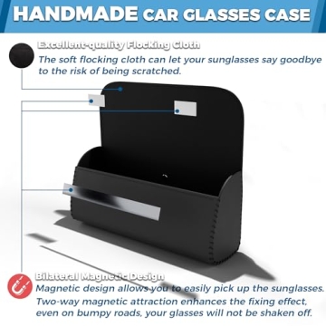 ROSON Sunglasses Holder for Car Visor - Stylish Storage