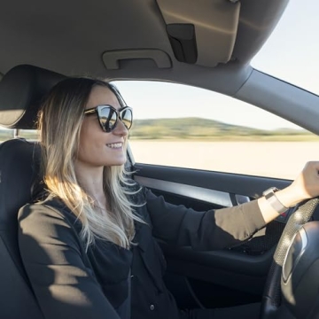 ROSON Sunglasses Holder for Car Visor - Stylish Storage