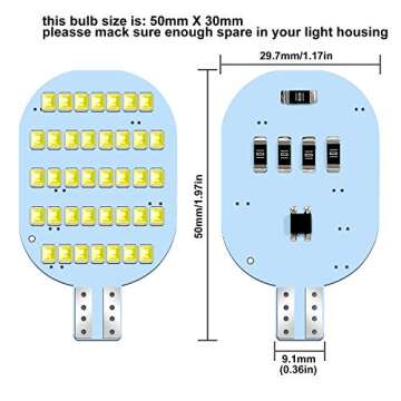ACOHUIKE Super Bright T10 921 922 912 LED Bulbs for 12V RV Ceiling Dome Light RV Indoor Lights Campe...