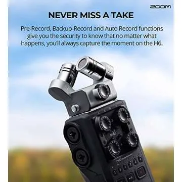 Zoom H6 Six Track Portable Recorder Bundle with Accessories