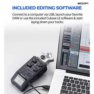 Zoom H6 Six Track Portable Recorder Bundle with Accessories