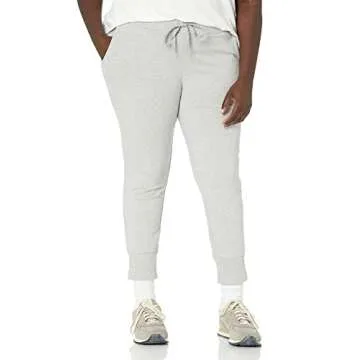 Daily Ritual Women's Terry Cotton and Modal Standard-Fit Drawstring Jogger