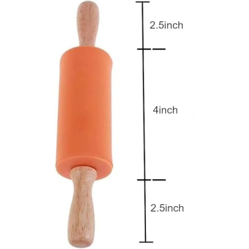 Koogel Mini Rolling Pins for Kids Baking & Play-Doh Fun