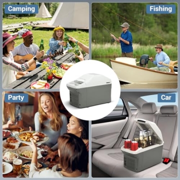 PUNEDA 12V Car Refrigerator Cooler Warmer Portable Camping Fridge