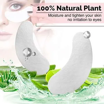 50 Pairs GreenLife 100% Naturel Eyelash Extension Under Eye Gel Pads patches kit Collagen (50 150 30...