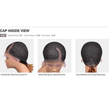 Sensationnel Butta lace wigs - unit 1 extra wide 5 inch deep parting synthetic preplucked hairline glueless lacefront (MP/BLONDE)