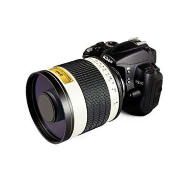 Opteka 500mm f/6.3 Telephoto Mirror Lens for Sony Cameras