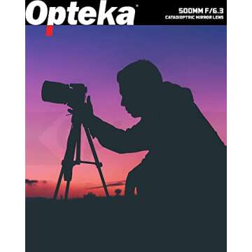 Opteka 500mm f/6.3 Telephoto Mirror Lens for Sony Cameras