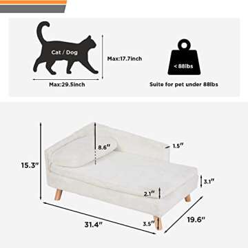 BingoPaw Elevated Pet Bed for Cats and Small Dogs