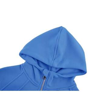 Girls' Hoodies Sweatshirts Half Zipper Pullover Crop Tops for Teen Girls Long Sleeve Sweater Thumb Hole