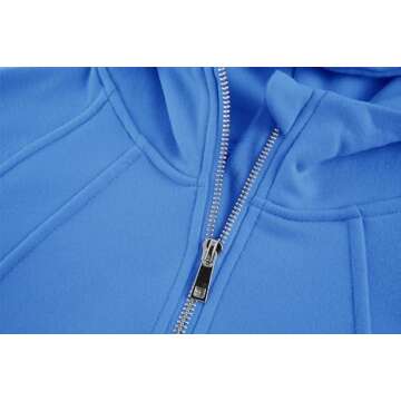 Girls' Hoodies Sweatshirts Half Zipper Pullover Crop Tops for Teen Girls Long Sleeve Sweater Thumb Hole