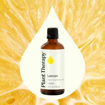 Plant Therapy Lemon Essential Oil 100 mL (3.3 oz) 100% Pure, Undiluted, Natural Aromatherapy, Therapeutic Grade