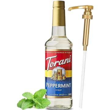 Peppermint Toffee Duo Flavor Syrup Bundle for Coffee 750ML with Pumps