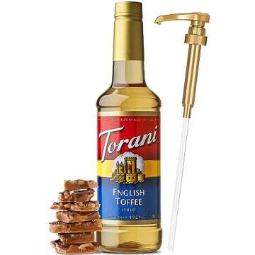 Peppermint Toffee Duo Flavor Syrup Bundle for Coffee 750ML with Pumps