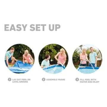 Durable Intex Above Ground Swimming Pool Set 14.75ft
