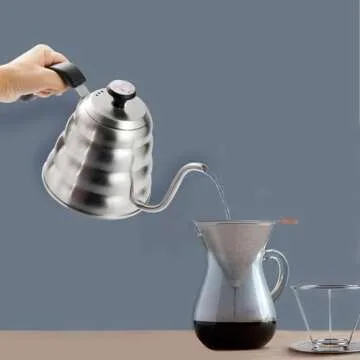 OAMCEG Gooseneck Pour Over Kettle with Thermometer