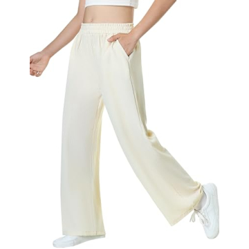 Stylish EXARUS 3 Pack Girls Wide Leg Pants - Comfortable & Versatile