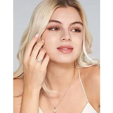 IMOLOVE Moissanite 3ct Engagement Ring - Affordable Sparkle