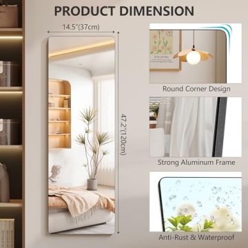 Vlsrka Over The Door Full Length Mirror for Elegant Spaces