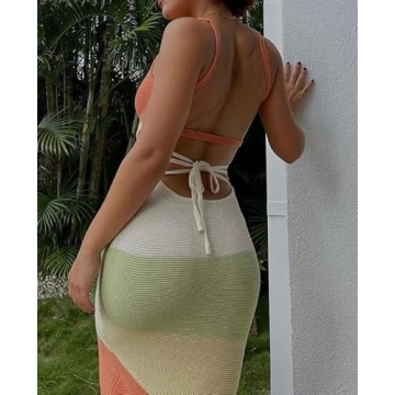 NUFIWI Y2K Print Bodycon Midi Dress for Women