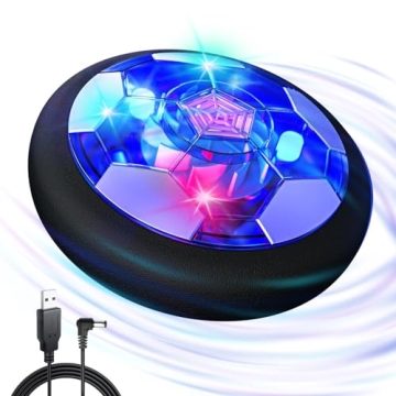 UPGRADED INDOOR HOVER SOCCER BALL - Rechargeable, Fun for Boys & Girls 3-12