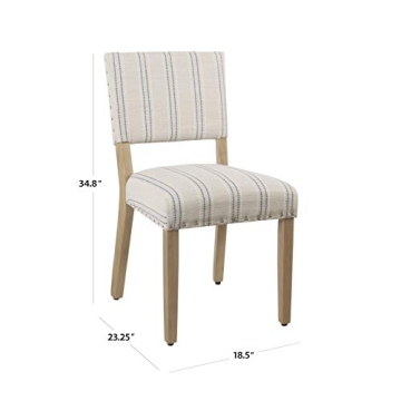 Elegant Homepop Upholstered Dining Chairs Set of 2