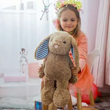 WEIGEDU Rabbit Bunny Stuffed Animals Plush Toys for Kids Boys Girls Birthday Bedtime Christmas Easte...