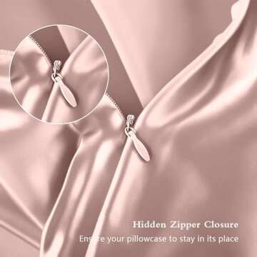 Silk Pillow Cases 2 Pack, Mulberry Silk Pillowcases Standard Set of 2, Smooth, Anti Acne, Beauty Sleep, Both Sides Natural Silk Satin Pillow Cases for Women 2 Pack with Zipper for Gift, Coral