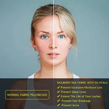 Silk Pillow Cases 2 Pack, Mulberry Silk Pillowcases Standard Set of 2, Smooth, Anti Acne, Beauty Sleep, Both Sides Natural Silk Satin Pillow Cases for Women 2 Pack with Zipper for Gift, Coral