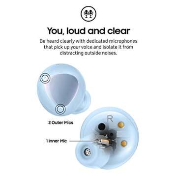 Samsung Galaxy Buds Plus True Wireless Earbuds Cloud Blue