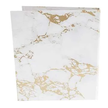 Gold Marble 3 Ring Binder for Stylish Organization
