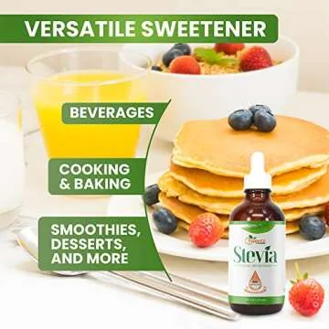 G-Sweetz Liquid Stevia Drops – Made from Reb-D Rich Organic Stevia Extract – Concentrated Liquid Stevia Sweetener for Drinks, Food, and Pastries, No Calories, and No Carbs – 8 FL OZ (1600 Servings)