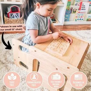 Versatile Montessori Weaning Table and Chair for Toddlers