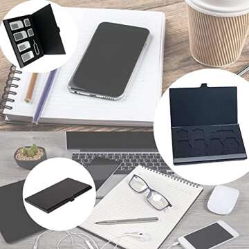 Travel-Friendly LOUIS FELT SIM Card Holder with 7 Slots