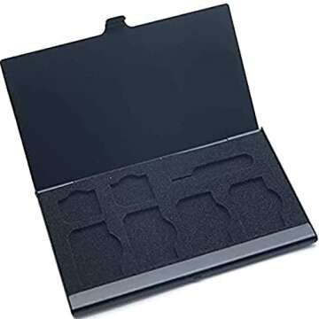 Travel-Friendly LOUIS FELT SIM Card Holder with 7 Slots