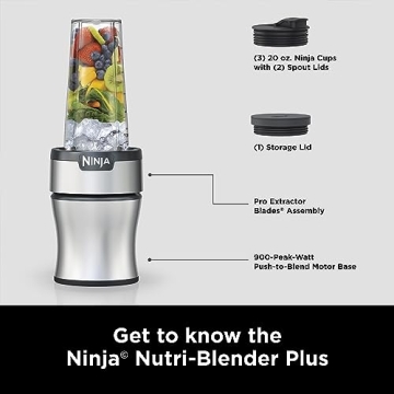 Ninja BN301 Nutri-Blender Plus With 900W Power