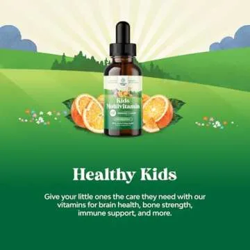 Natures Craft Liquid Multivitamin for Kids Immunity Support - Yummy Toddler Supplement with a C D3 E B6 and Vitamins of All Ages High Absorption