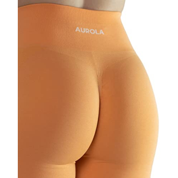 Bright Colors Summer Workout Shorts for Women in Papaya