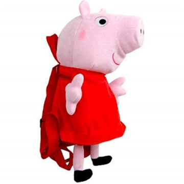 Peppa Pig Plush Backpack Pink Red