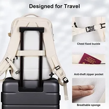 HOMIEE Travel Backpack with USB Port and Organization