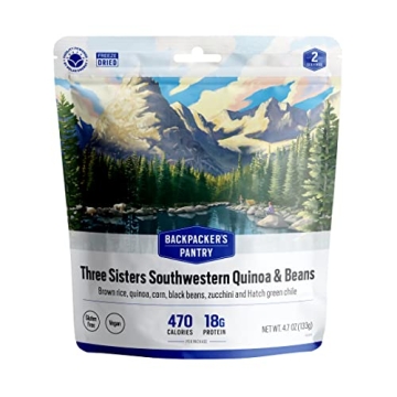 Backpacker's Pantry Three Sisters Southwestern Quinoa & Beans - Freeze Dried Backpacking & Camping F...