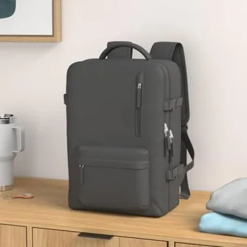 Large Travel Laptop Backpack Expandable Waterproof Carry On