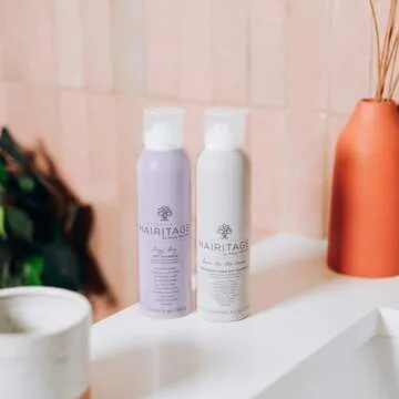 Hairitage Lazy Day Dry Shampoo - Oil Absorbing - Translucent + Refreshing - Reduces Odors - Adds Texture + Volume - Clean Look + Smell - For All Hair Types and Colors - 5oz