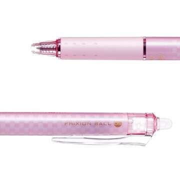 PILOT Frixion Ball Knock Pink Plaid Pen - Erasable 0.5mm