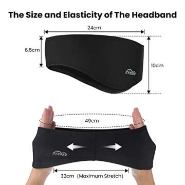 ZYXBBD Ear Warmers - Fleece Winter Headband for Active Lifestyle