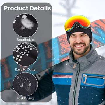 ZYXBBD Winter Ear Warmers for Women and Men - Fleece Headband