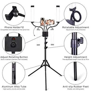 Yofuly Lash Lamp for Eyelash Extensions with Tripod