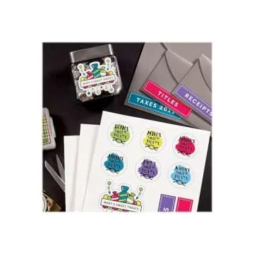 Astrodesigns Sticker Paper 8.5"x11", Perfect for Crafts